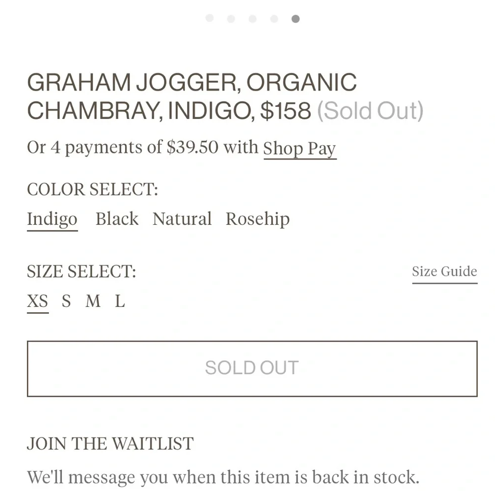 *Reserved* OZMA Neale Top - Organic Chambray - Indigo XS + Vivian Top XS 💙 - Picture 8 of 10